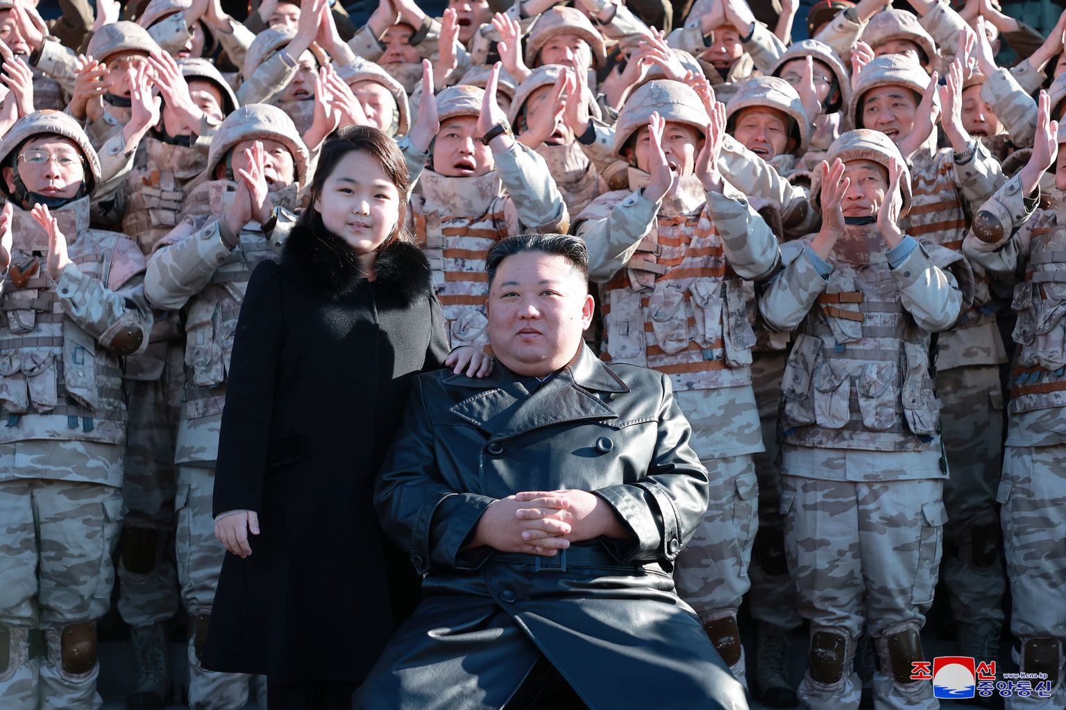 Kim Jong-un ja tema tütar Ju-ae
