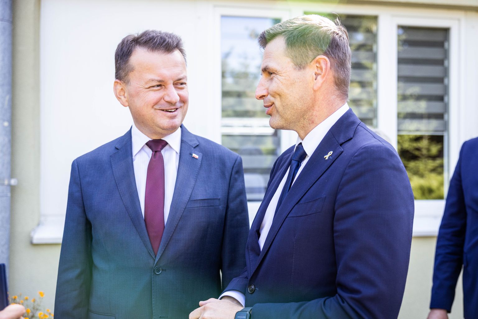 Министр обороны Польши Мариуш Блащак и министр обороны Эстонии Ханно Певкур.