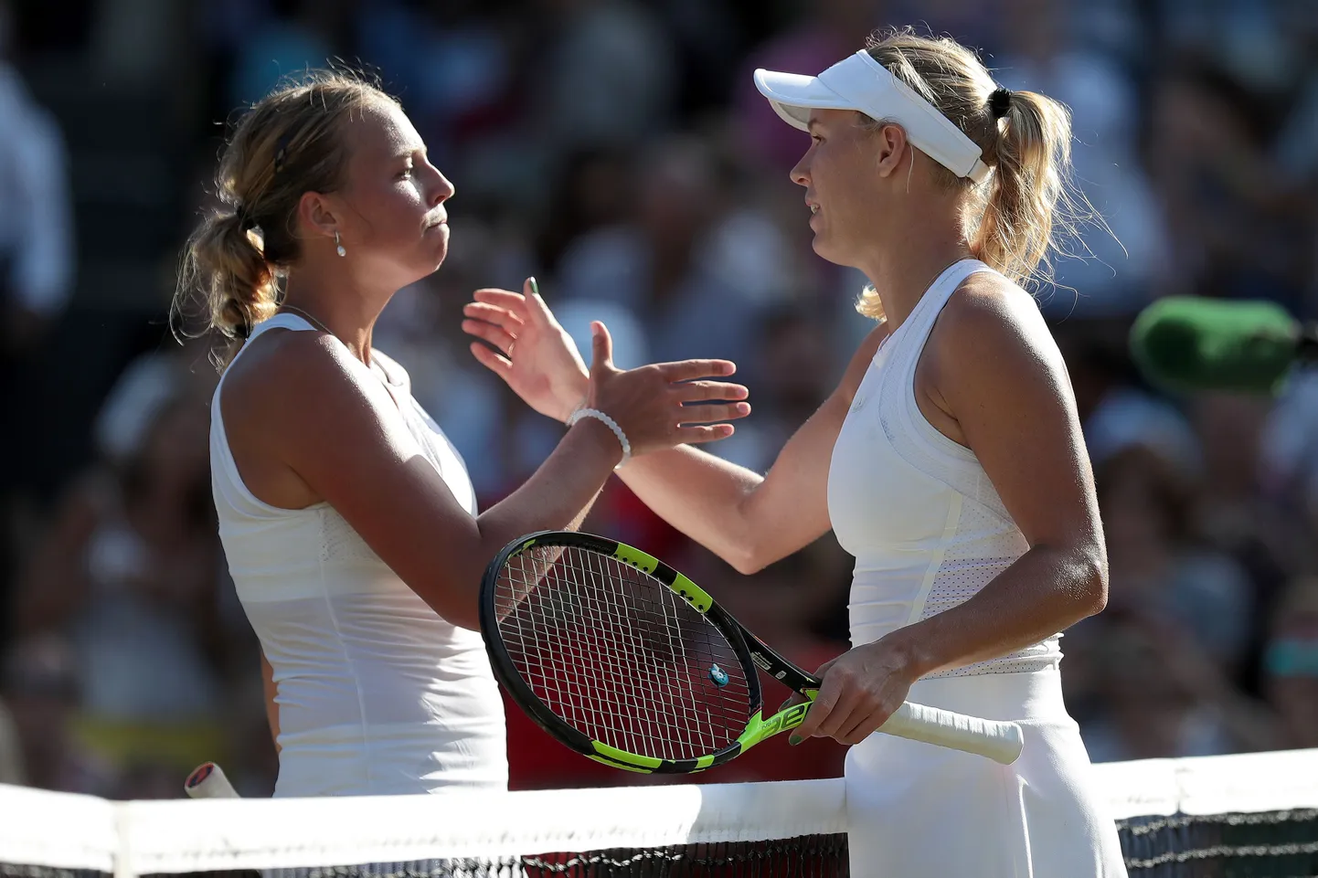 Anett Kontaveit ja Caroline Wozniacki.