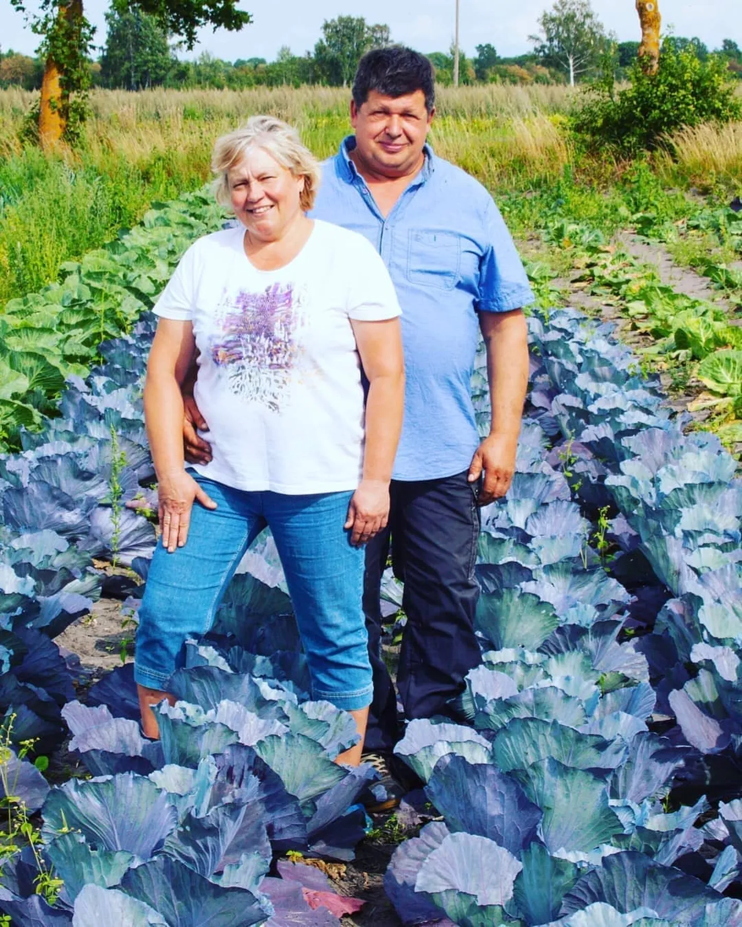 Rautsi talu pererahvas Jana ja Aarne Põri 2017. aasta suvel.