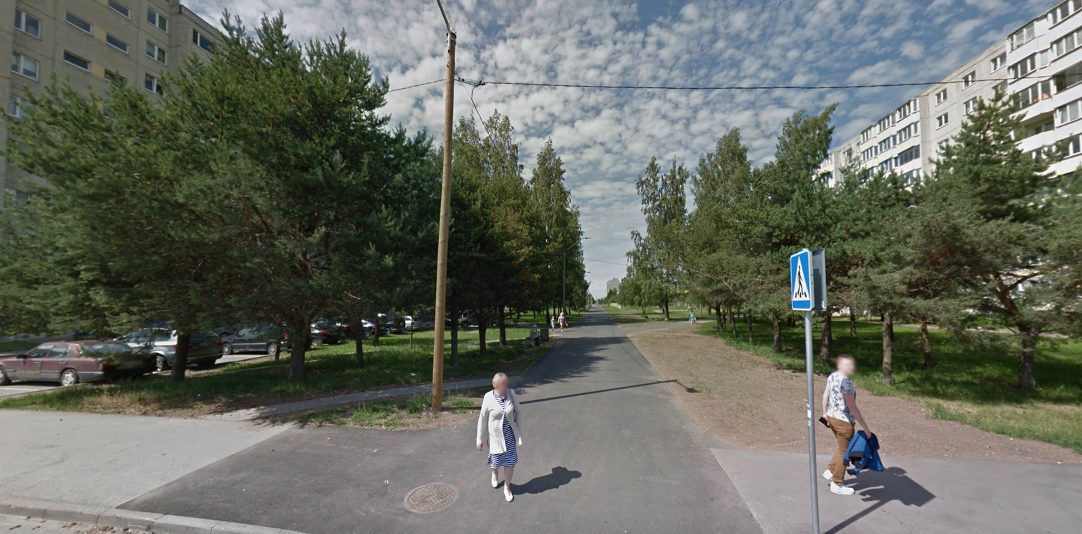 Вид на Московский бульвар в Ласнамяэ в парке Тондилоо