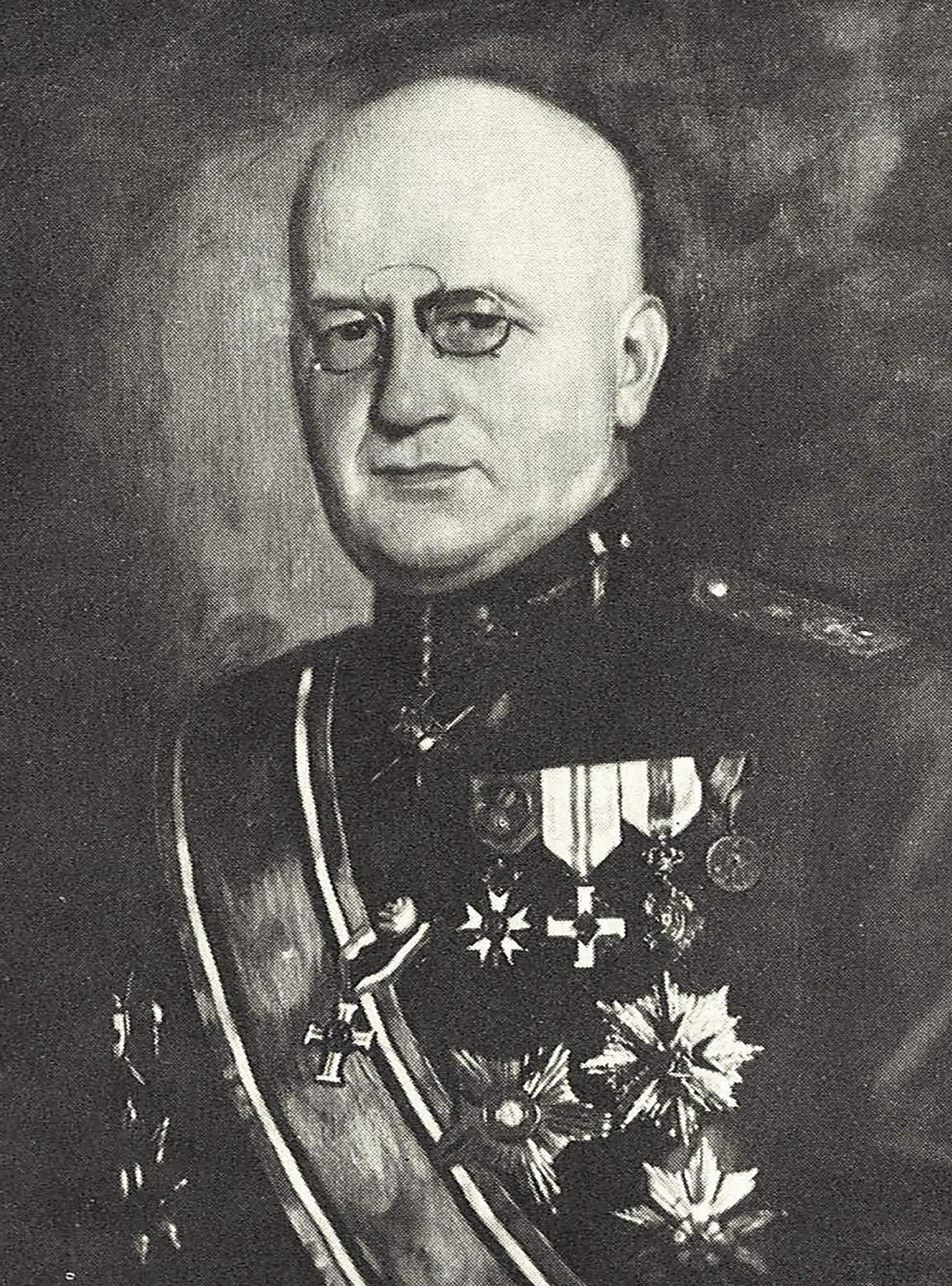 Sanitaarteenistuse kindralmajor Arthur-Aleksander Lossmann 1936. aastal pärast teenistusest lahkumist.