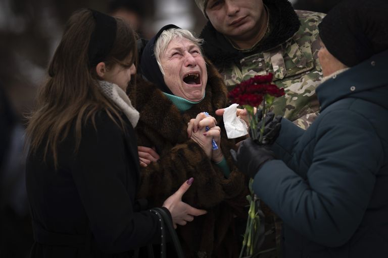 Похороны в Украине, Киев, 11 февраля 2023 года.