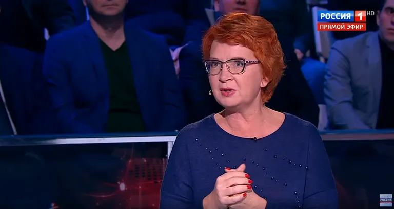 Yana Toom Rossija 1 kanali jutusaates «Pühapäeva õhtu Vladimir Solovjoviga»