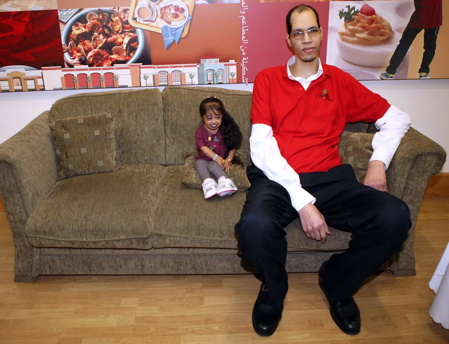 Jyoti Amge ja Brahim Takioullah