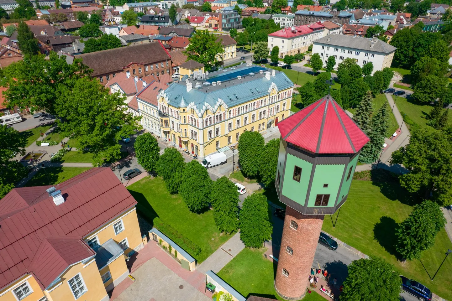 Vaade Viljandi vanalinnale. Pilt illustratiivne