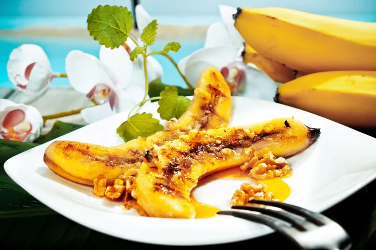 Grillitud banaan. Foto: