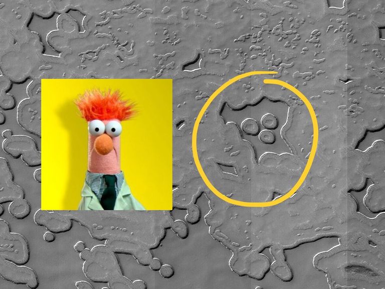 Marsilt leitud pinnavorm, mis meenutab muppet Beakerit