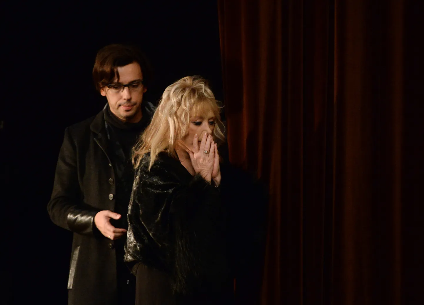 Alla Pugatšova (69) ja tema abikaasa Maxim Galkin (42). 2015.