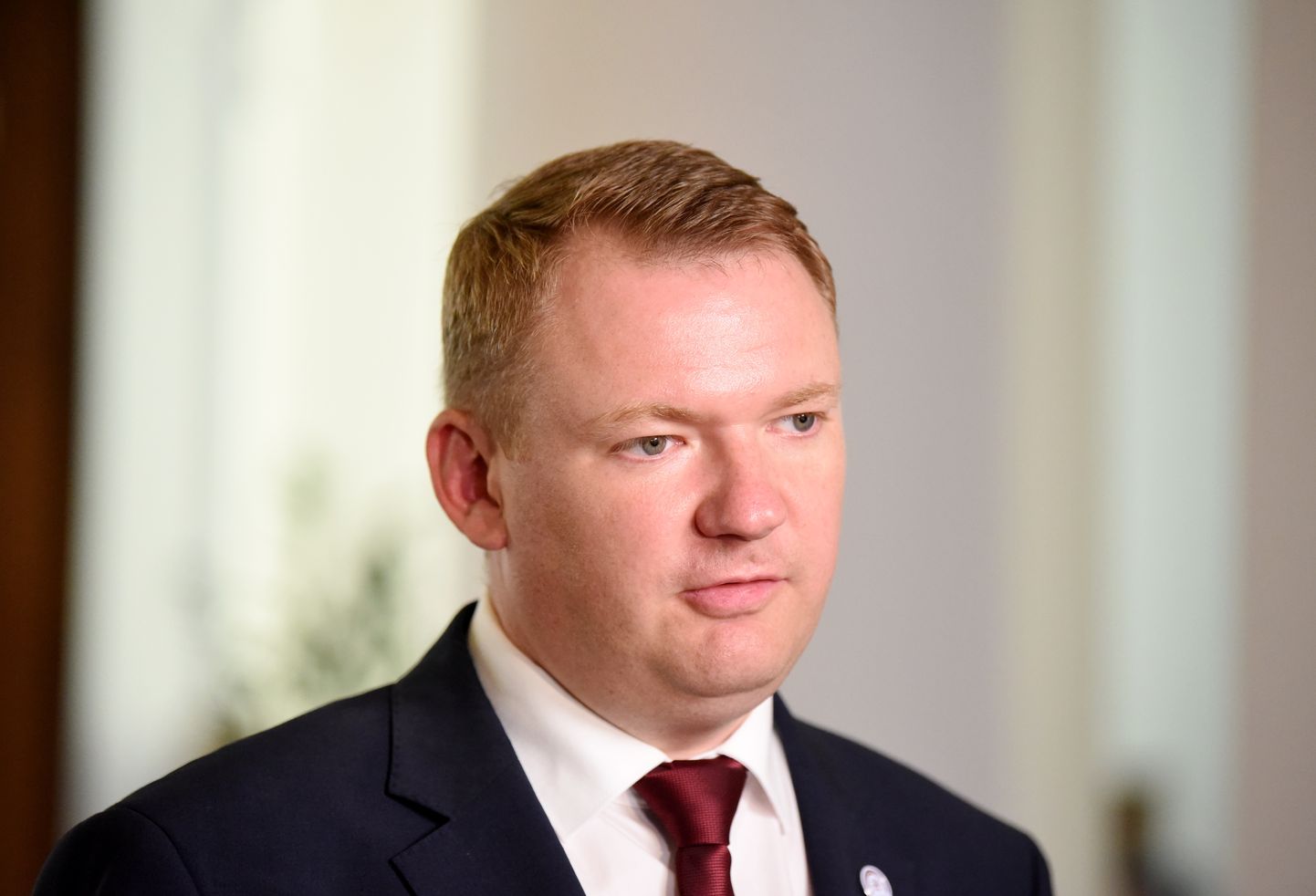 Partiju apvienības "Apvienotais saraksts" līdzpriekšsēdētājs, Saeimas priekšsēdētājs Edvards Smiltēns