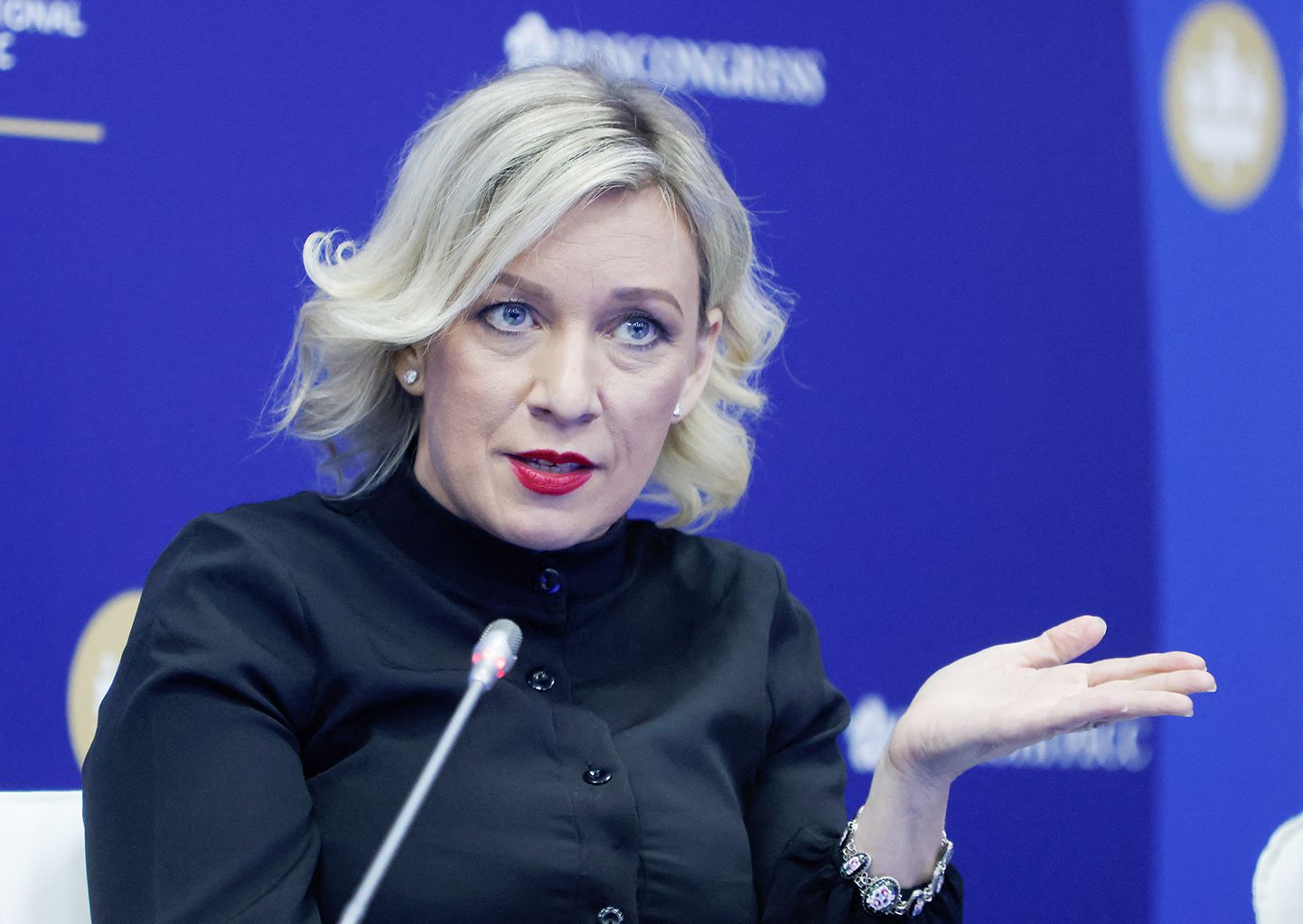 Krievijas Ārlietu ministrijas preses pārstāve Marija Zaharova