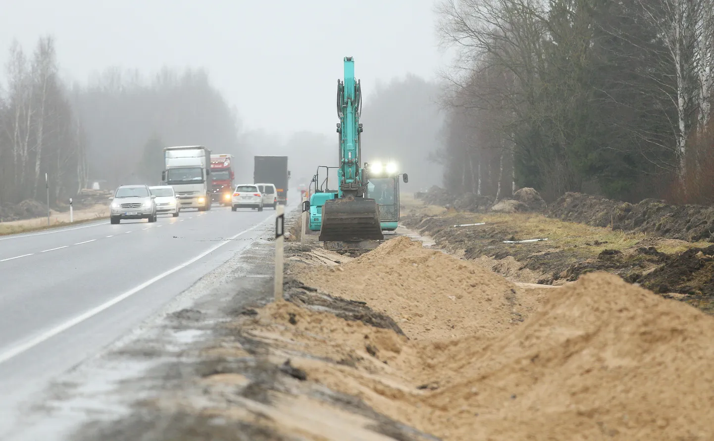 Via Baltica remont mullu Eestis, Sauga kandis