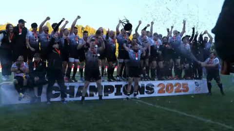 VIDEO ⟩ Latvijas regbija klubs "Baltic XL"/"Livonia" pirmo reizi triumfē Baltijas līgā