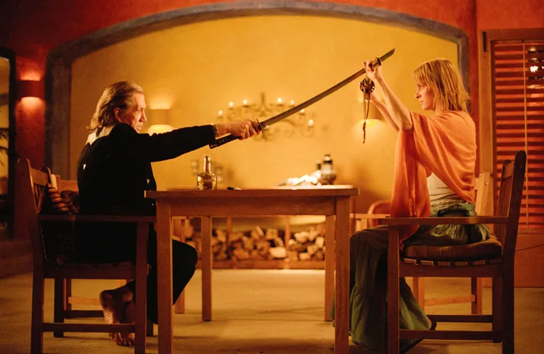 «Kill Bill vol 2». Pildil David Carradine ja Uma Thurman