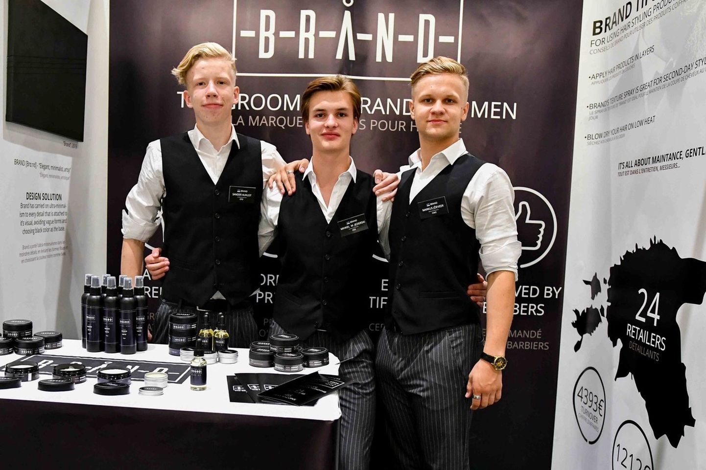 Участники эстонской фирмы Brand (слева направо): Сандер Аукуст, Михкель Мариуш Езерски и Маркус Йыэвеэр.