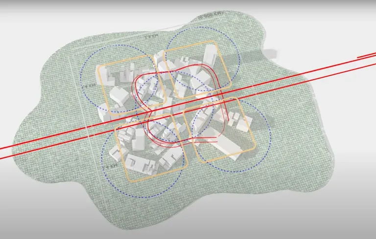 Tulevikulinnas on kõik eluks vajalik vähemalt 5 kilomeetri ulatuses.