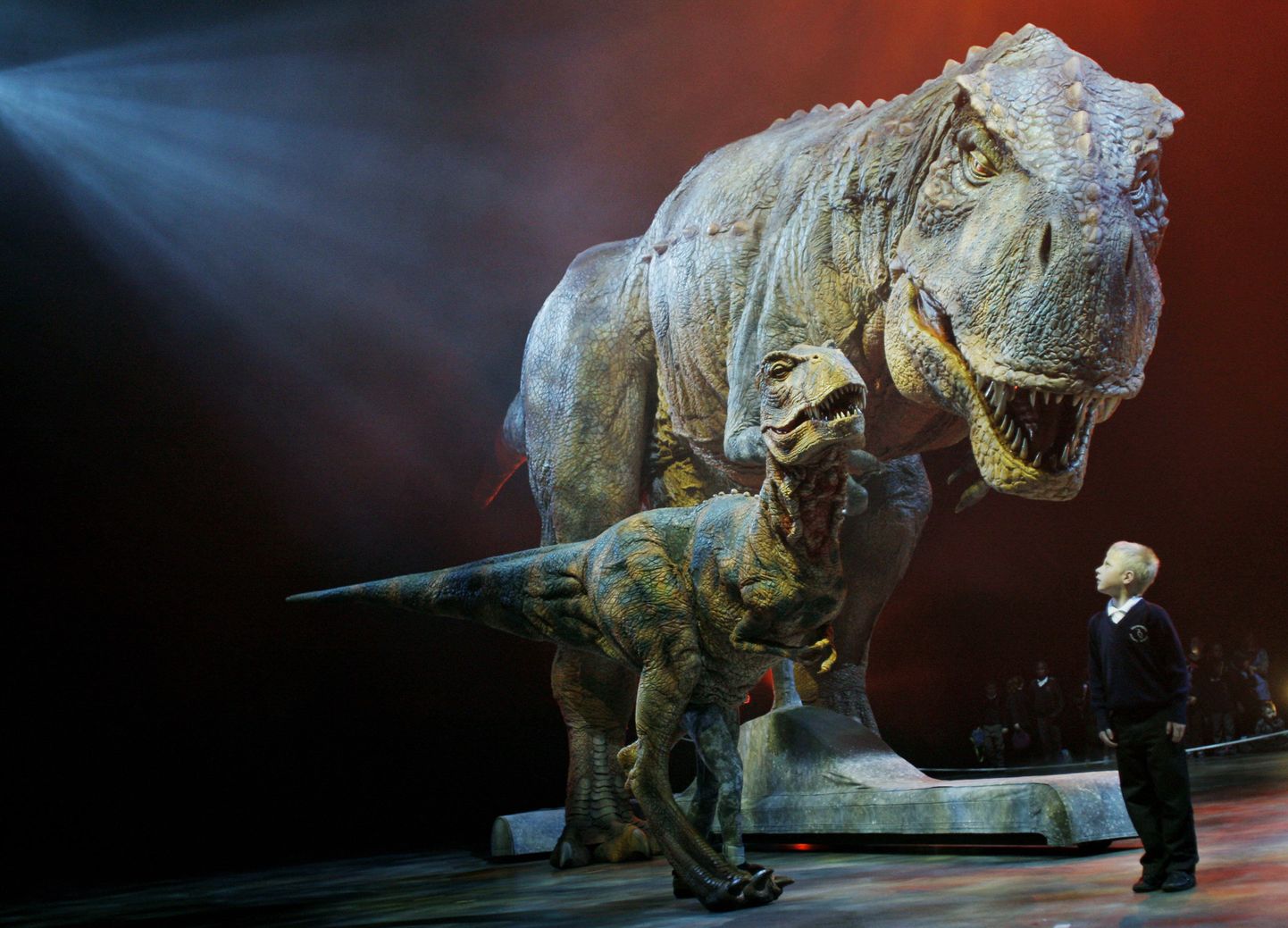 Tyrannosaurus rex`i rekonstruktsioon.Hiinast leiti türannosauruste vahelüli jäänused
