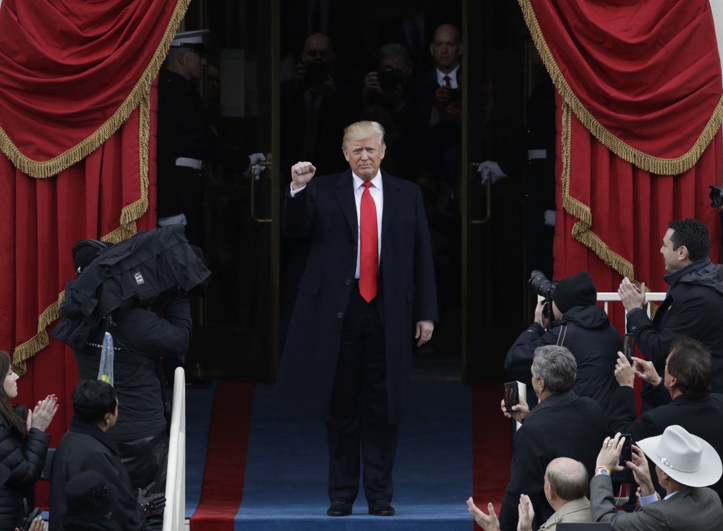Donalds Tramps inaugurācijas ceremonijas laikā 2017.gada janvārī
