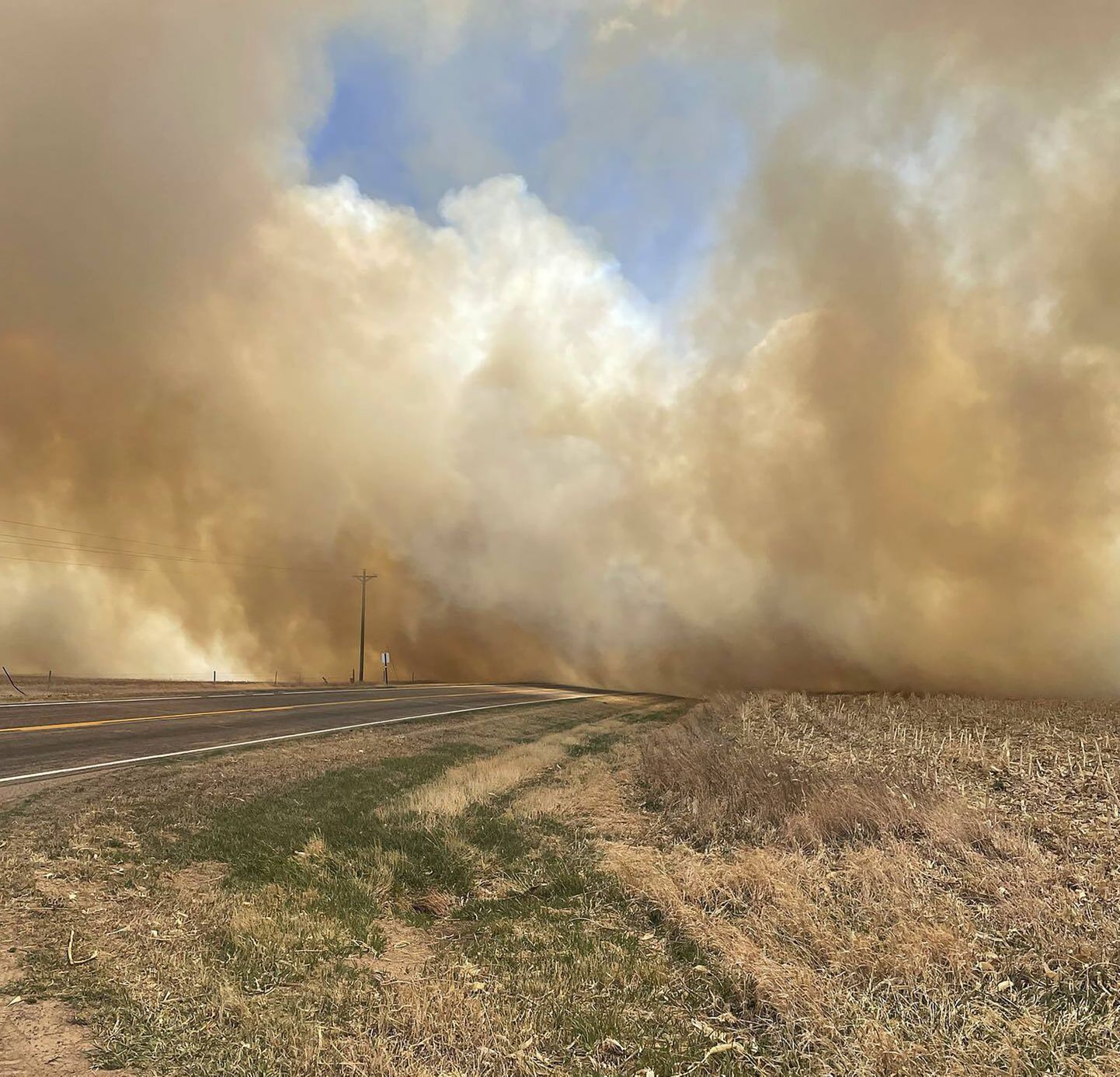 Suits maastikupõlengust Nebraska osariigis.