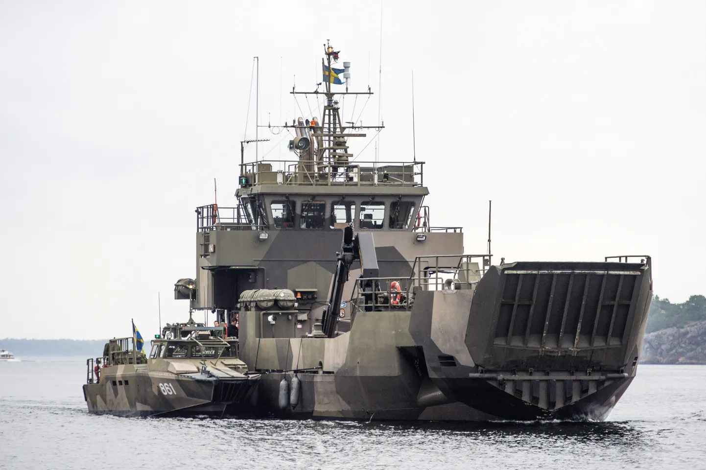 Rootsi mereväe alus mullu oktoobris patrullimas.