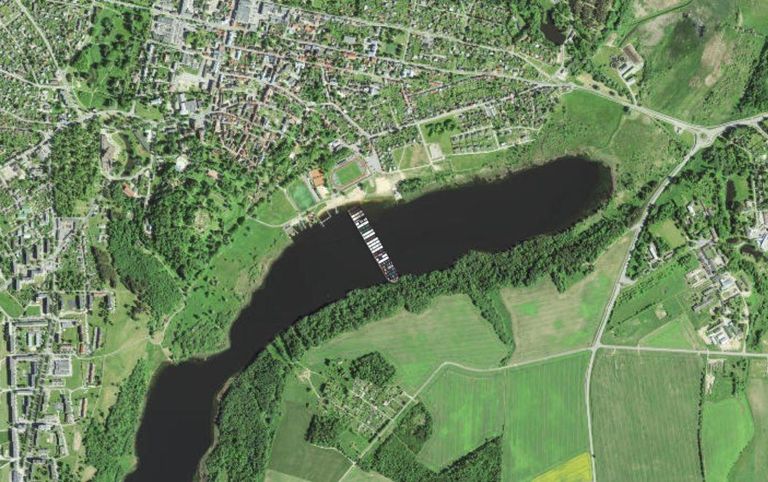 Kui suru konteinerlaev asetada Viljandi järve risti, võiks seda kasutada sillana ühelt kaldalt teisele.