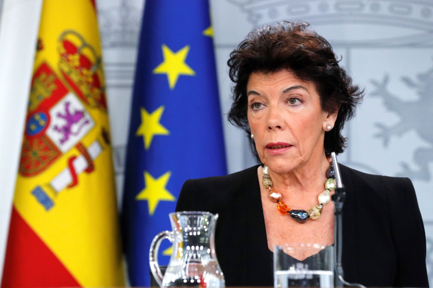 Hispaania valitsuse pressiesindaja Isabel Celaá.