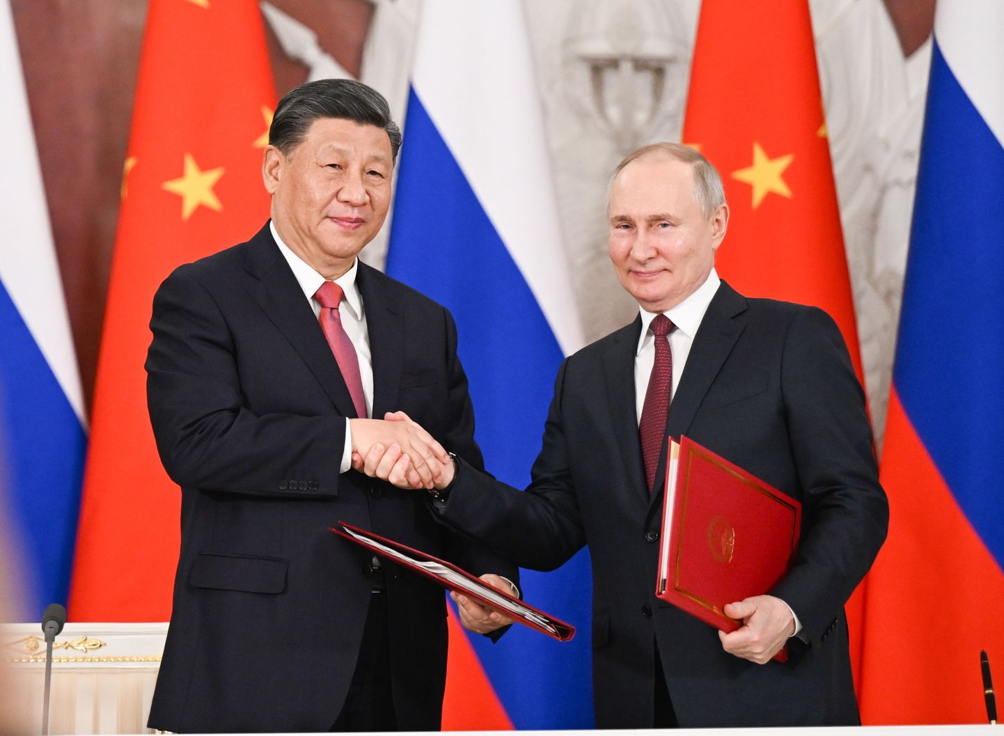 Xi Jinpingi kohtumine Vladimir Putiniga Kremlis 21. märtsil 2023. Pilt on illustreeriv.