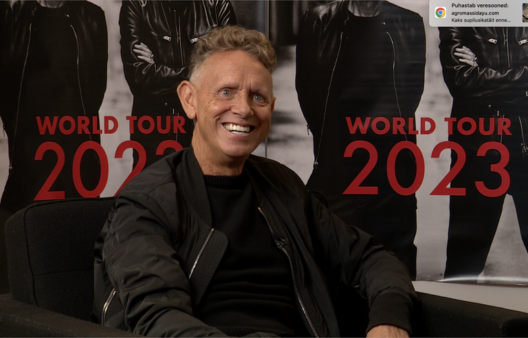 Depeche Mode'i juhtiv laulukirjutaja ja artist Martin L. Gore, kellega Kristinka Berliinis vahetult tuttavaks sai.