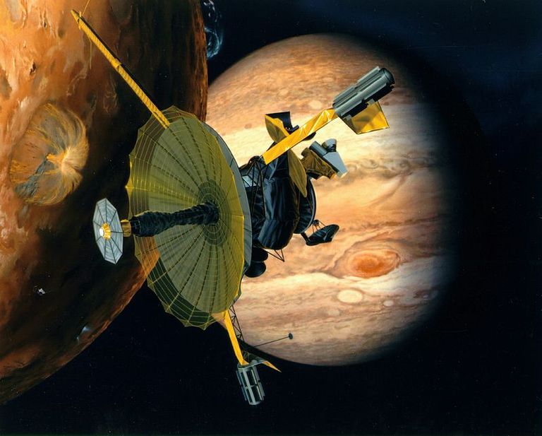 Jupitera zonde "Galileo" mākslinieka interpretācijā.