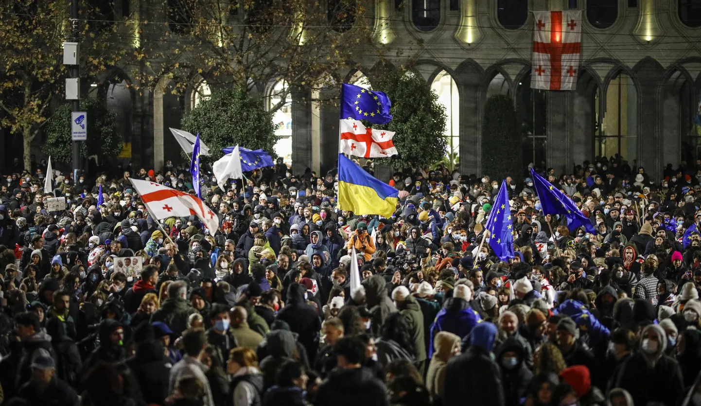 Акция протеста в Грузии
