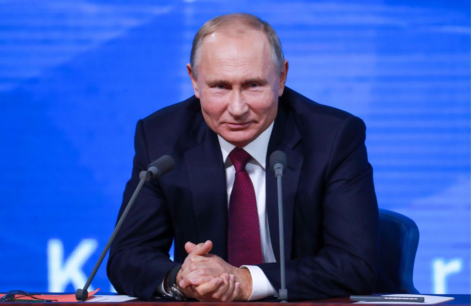 Venemaa president Valdimir Putin iga-aastasel aastalõpu pressikonverentsil.