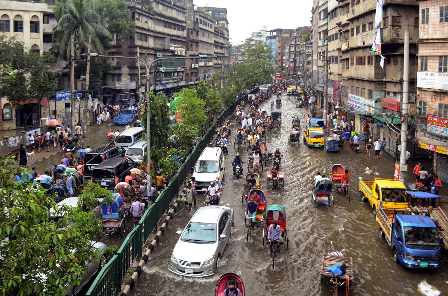 Tsükloni tagajärjed Bangladeshi pealinnas Dhakas.