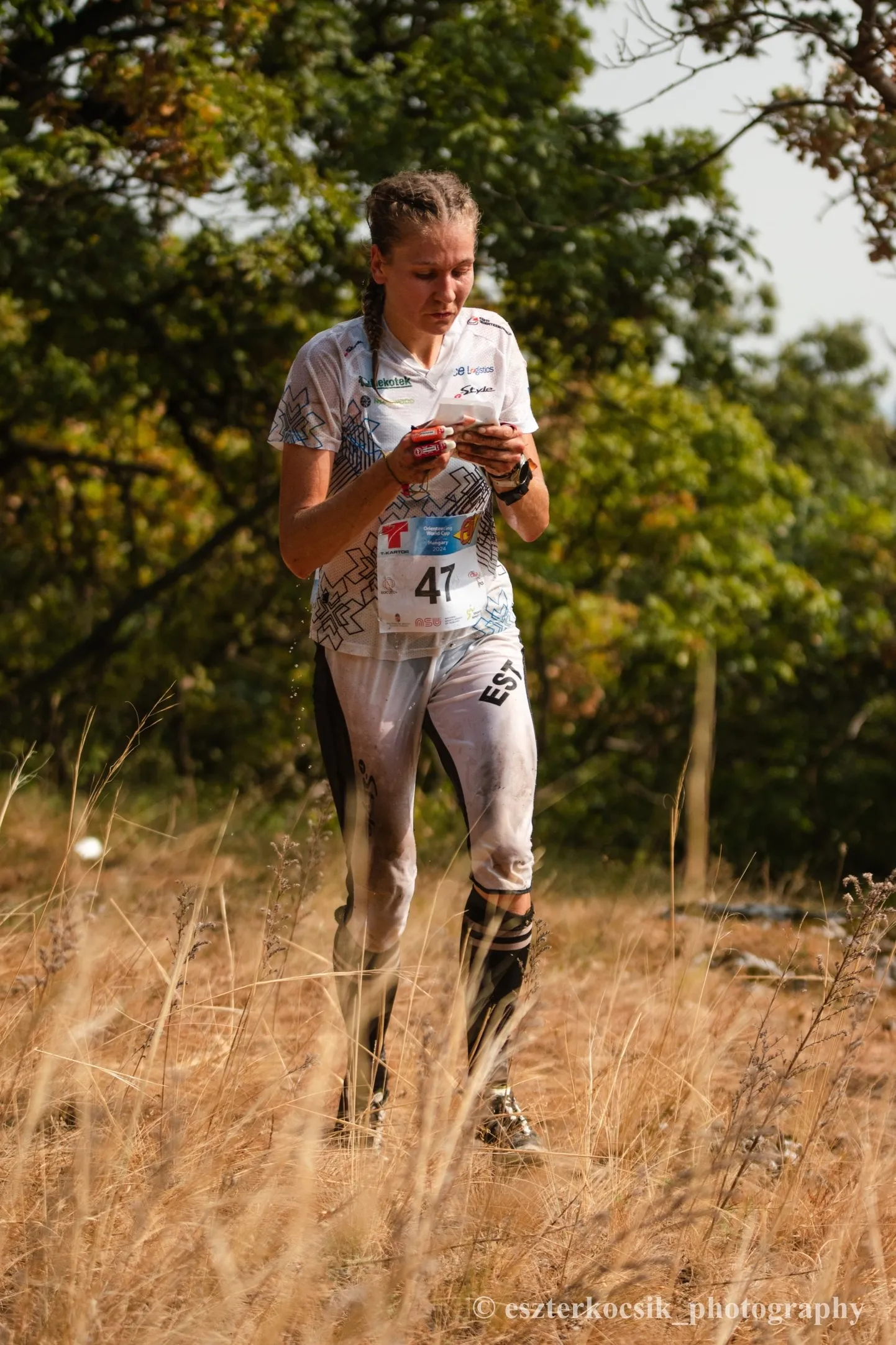 Evely Kaasiku orienteerumisrajal.