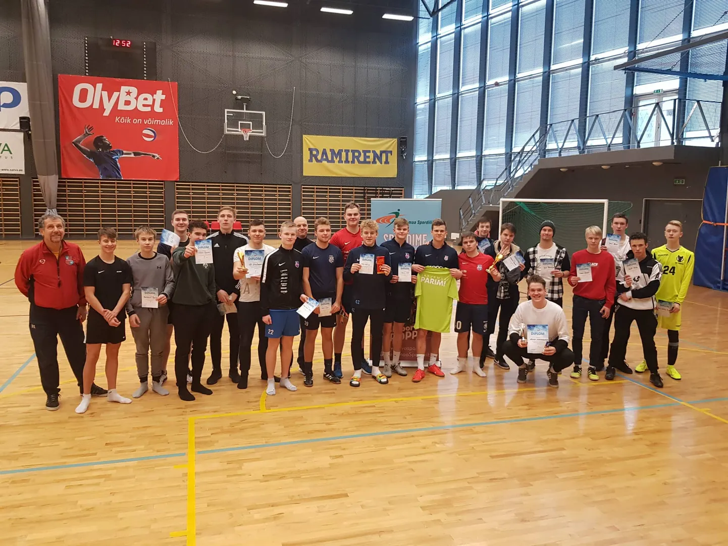 Järvamaa 10. - 12. klasside jalgpalli paremik.