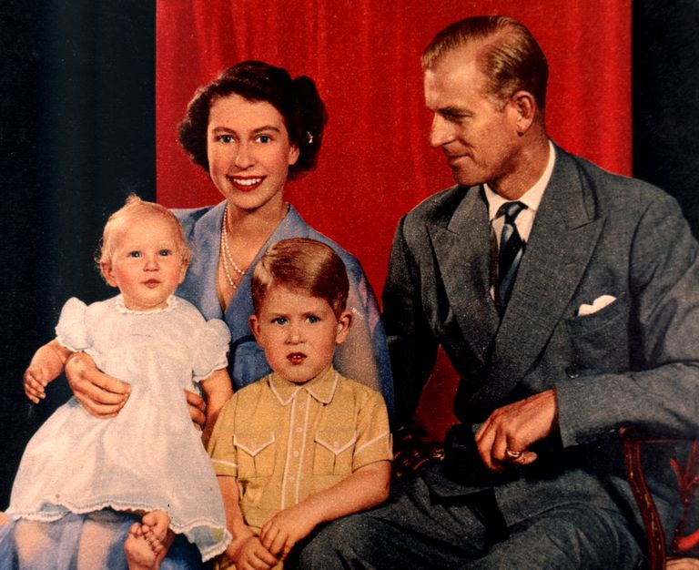 Elizabeth, Philip, Anne ja Charles aastal 1951