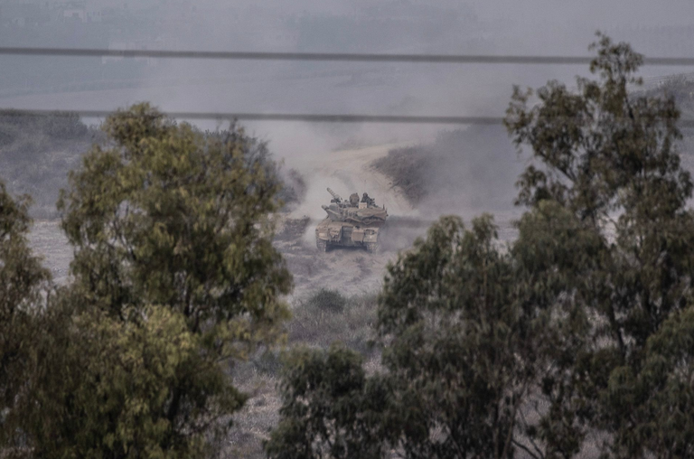 Израильская армия в Сдероте — городе на границе с сектором Газа
