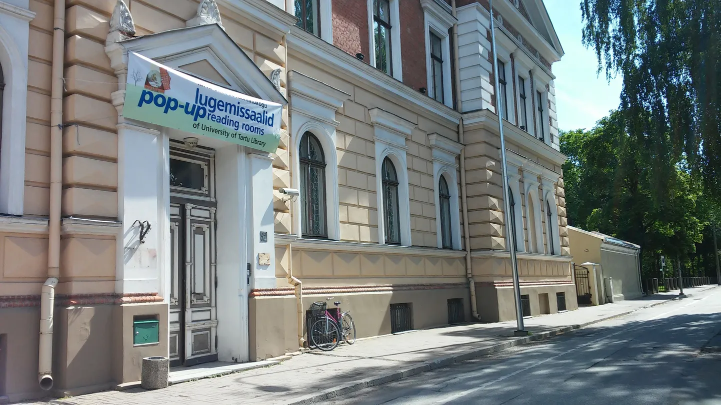 TÜ raamatukogu pop-up lugemissaalid vanas ERMi majas.