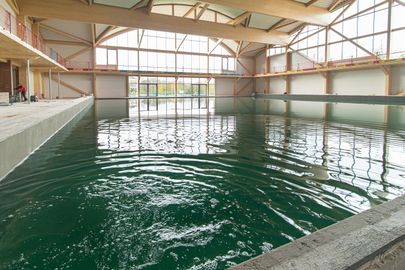 Бассейн в новом спорткомплексе в Кохтла-Ярве.