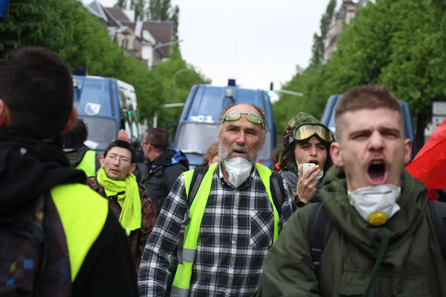 Prantsusmaa kollavestide meeleavaldus.