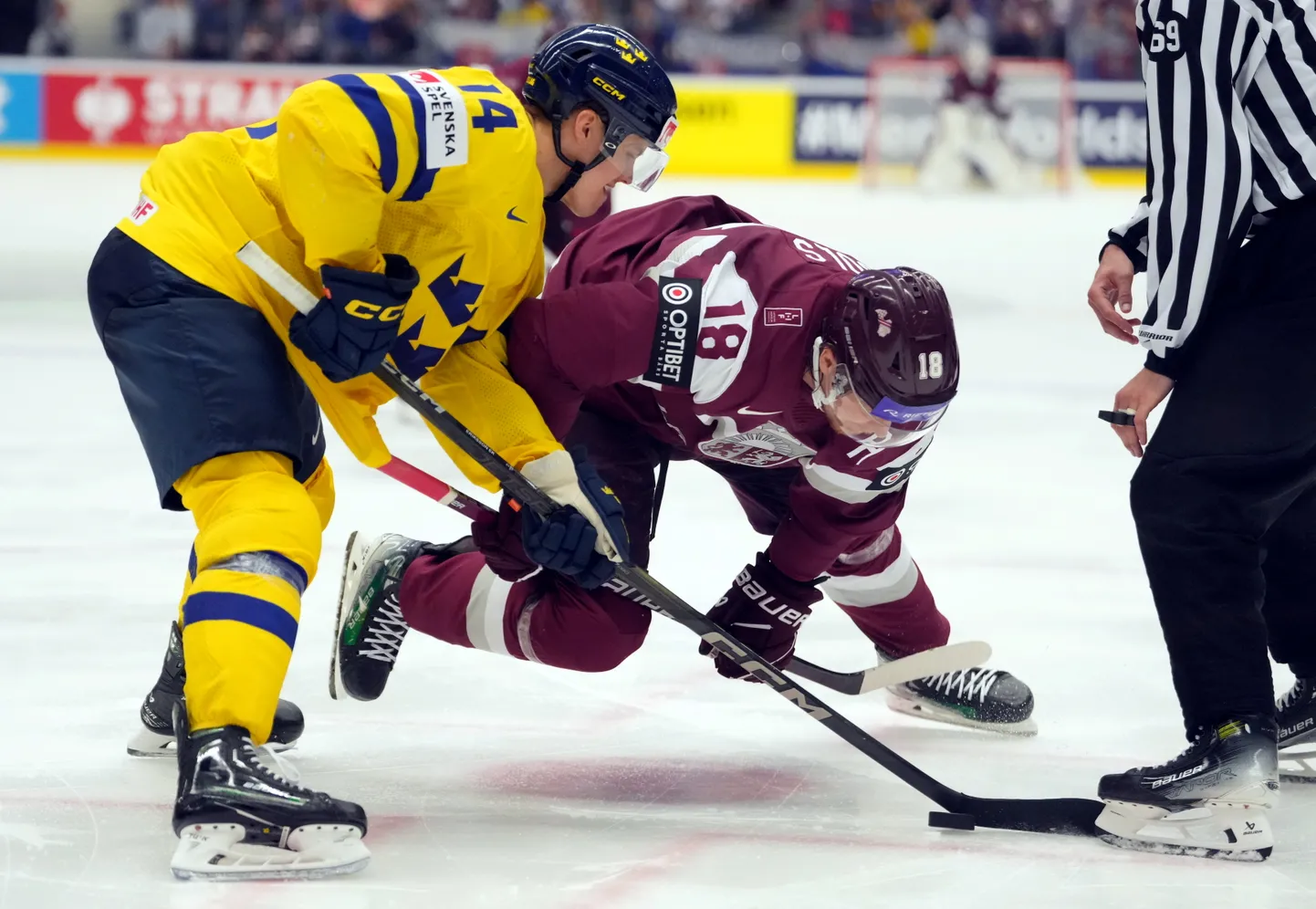 Rootsi ja Läti kohtumine 2024. aasta MMil.