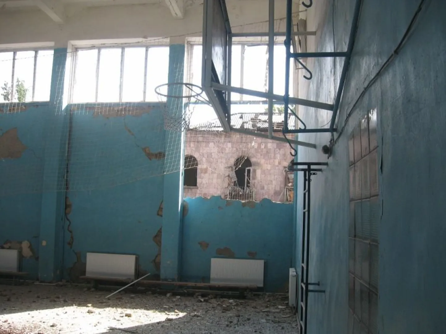 Gruusia Gori 7. kooli sõjas saadud purustused