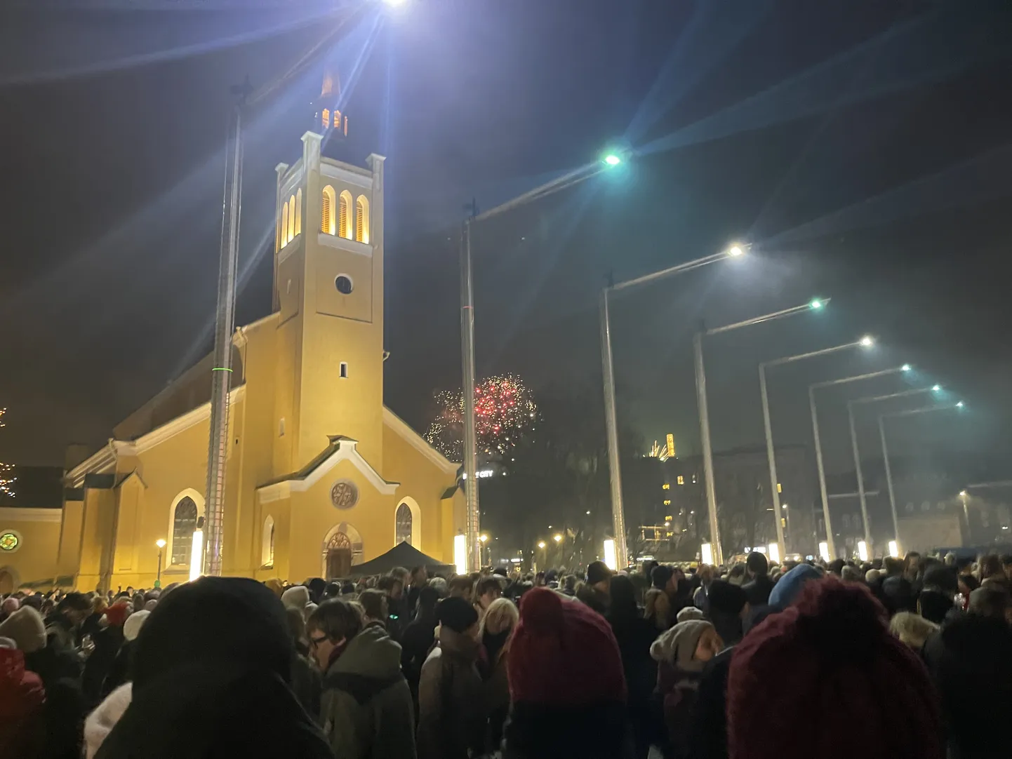 Новый год на площади Свободы в Таллинне