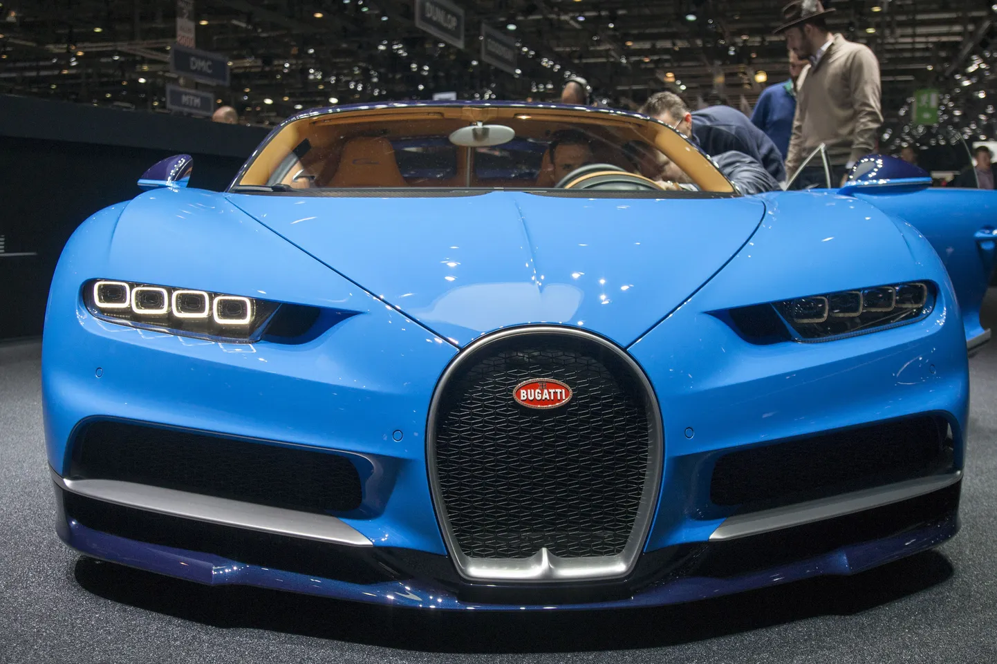 Bugatti Chiron на Женевском автосалоне.