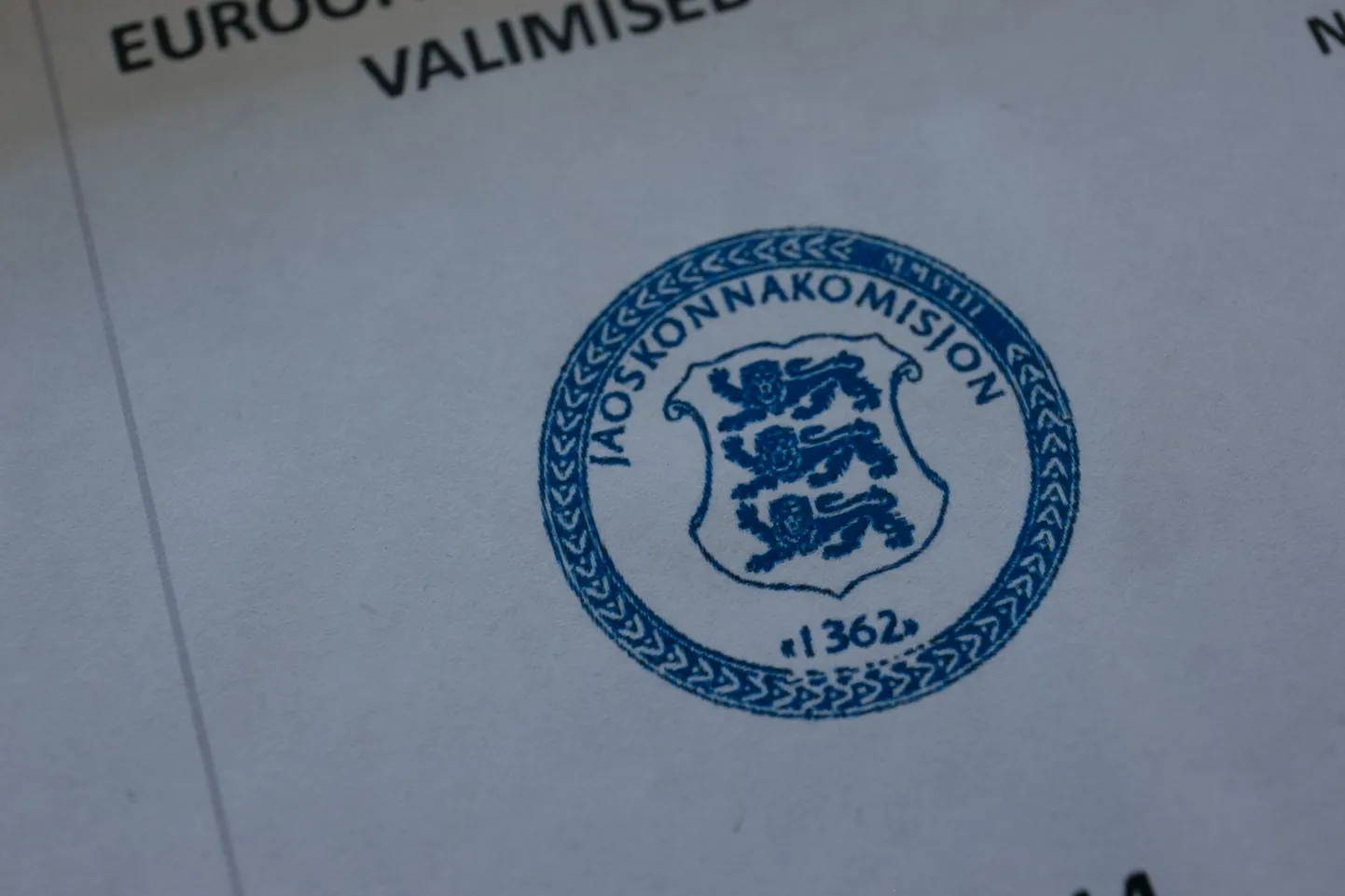 Hääletussedel.