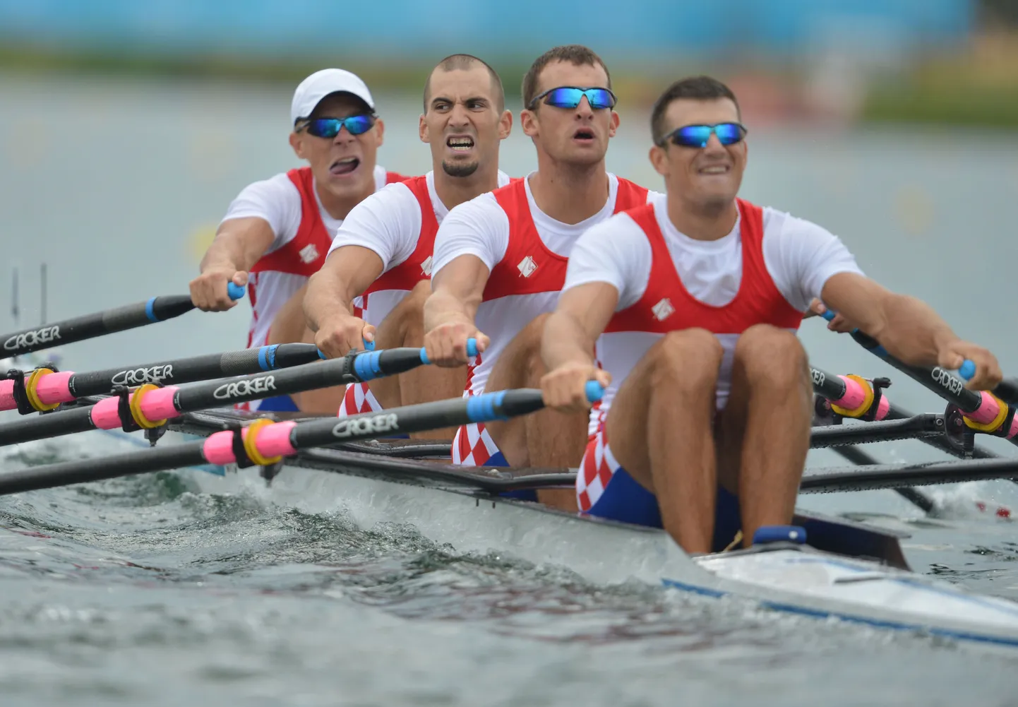 Horvaatia neljapaat Londoni olümpial. David Sain vasakul.