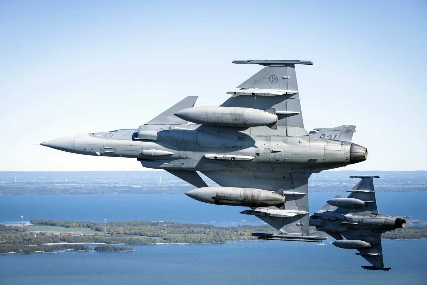 Hävitajad JAS-39 Gripen.