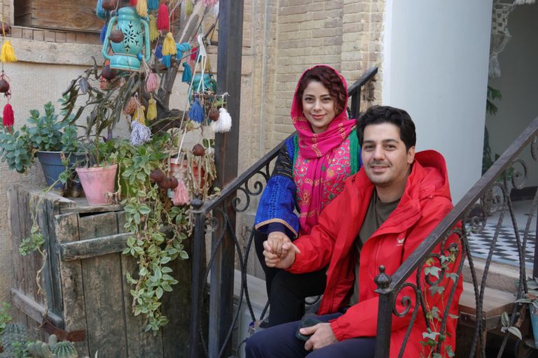 Mehruaz Jorsandi oma abikaasaga.