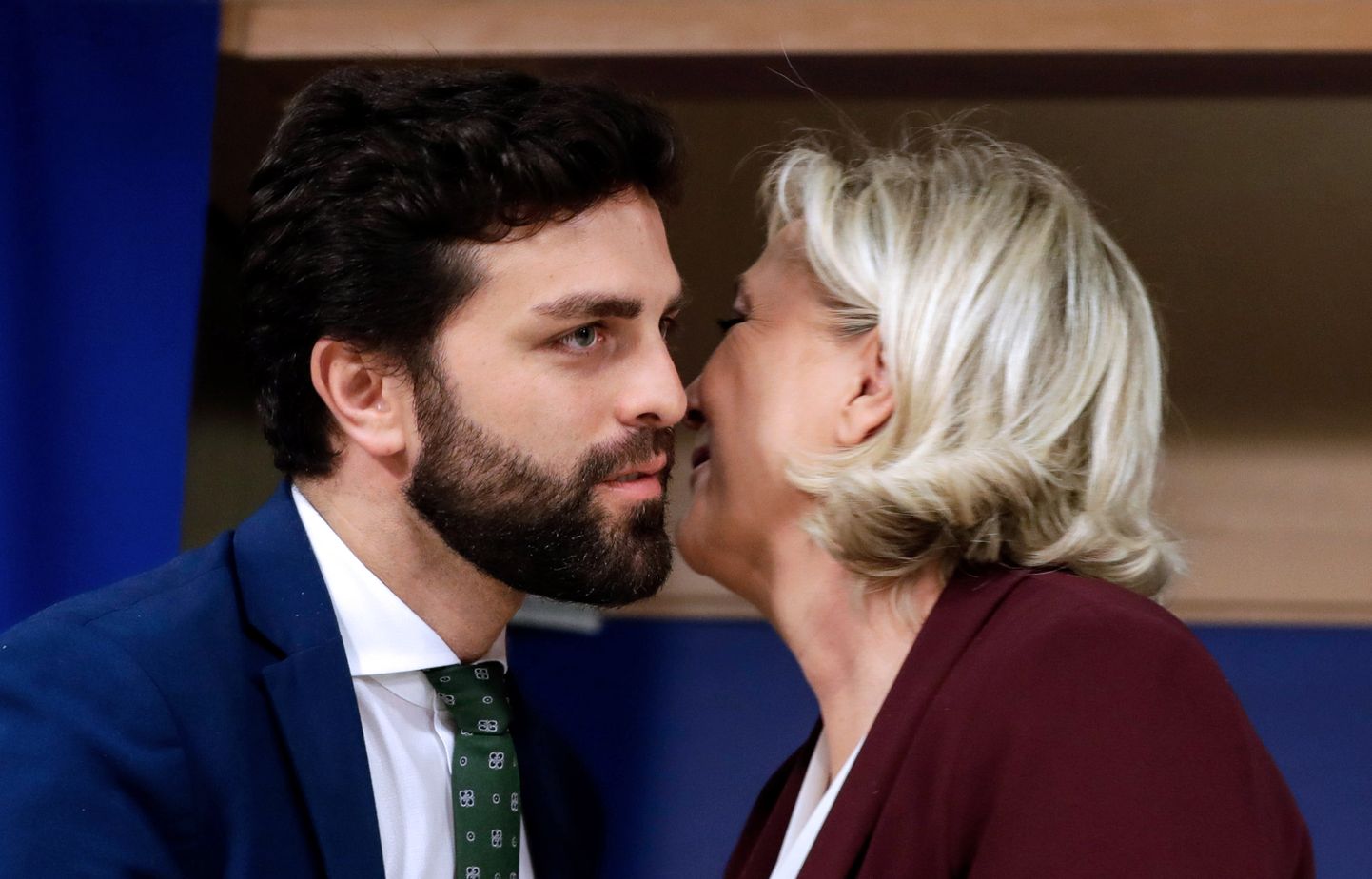 Marco Zanni ja Marine Le Pen.