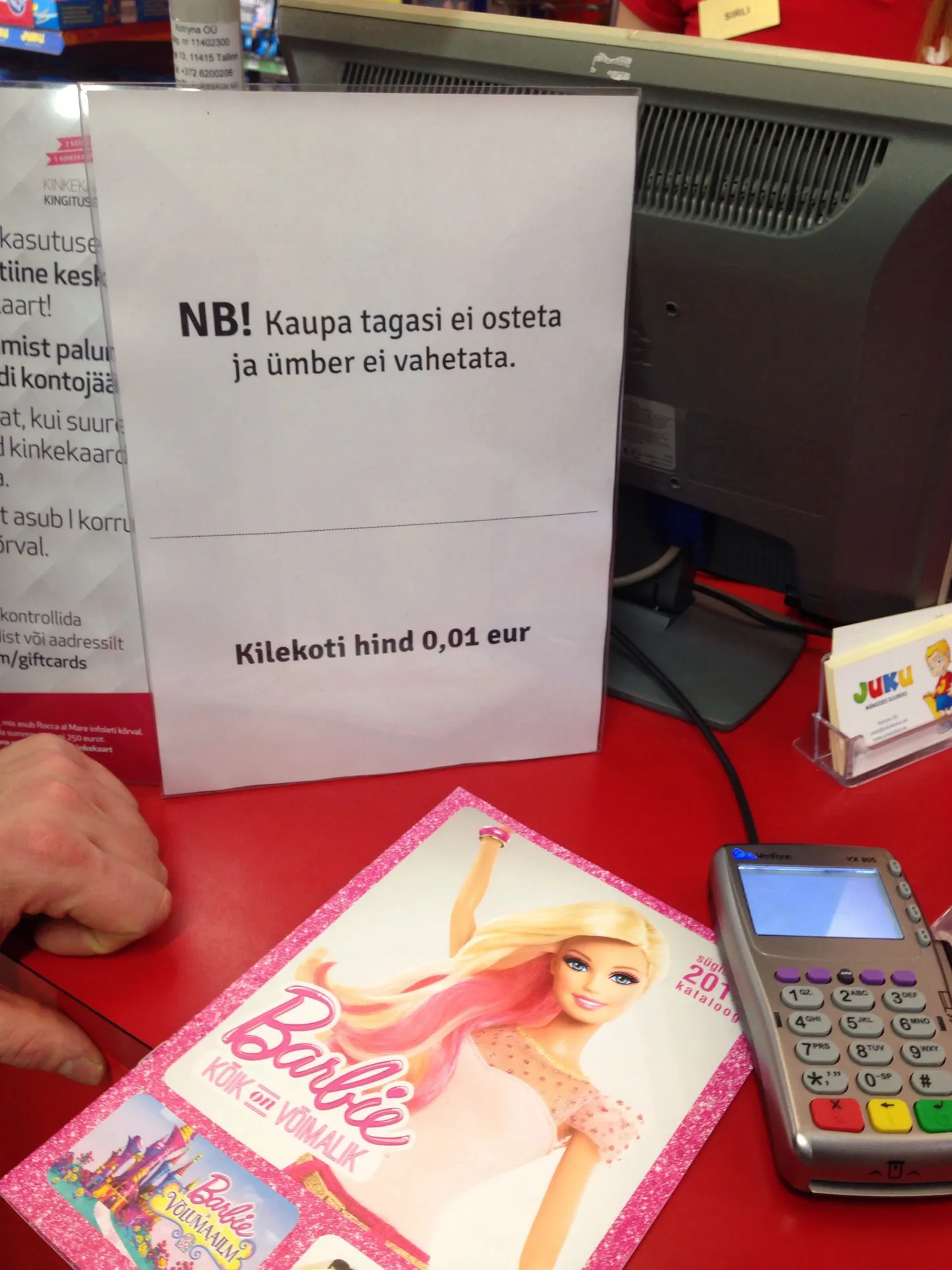 Poepidajatel on õigus keelduda kvaliteetset toodet tagasi ostmast või välja vahetamast.