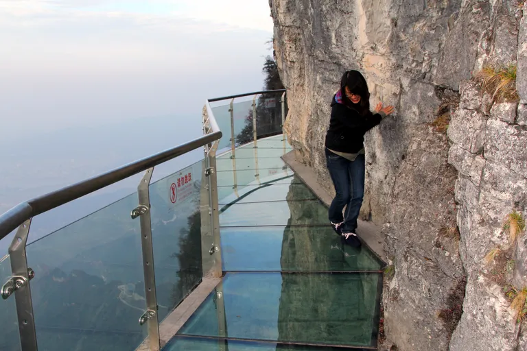 Tianmeni mäel olev klaasrada